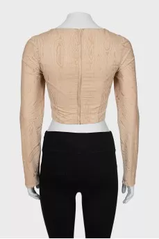 Beige corset top