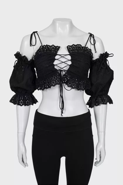 Black tie top