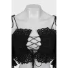 Black tie top