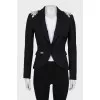 Black jacket with crystals