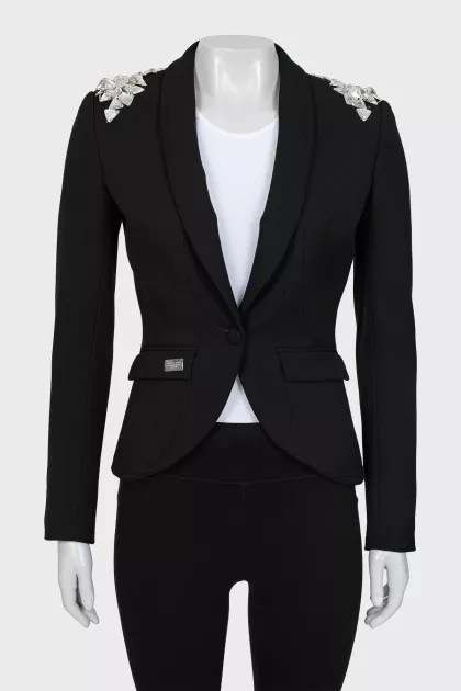 Black jacket with crystals