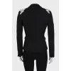 Black jacket with crystals