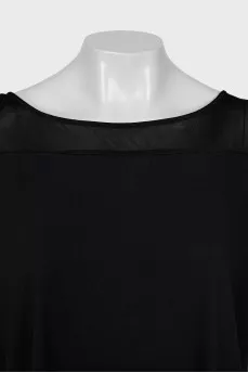 Black tunic with a loose fit