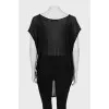 Black tunic with a loose fit