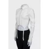 Cropped shirt with open back