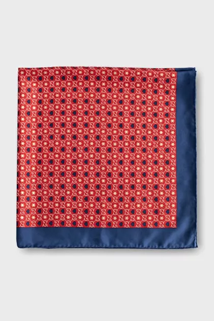 Silk scarf with signature print