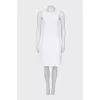 White sleeveless dress