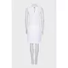 White sleeveless dress