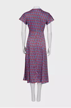 Dress in red print