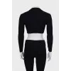 Cropped long sleeve black