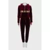 Tracksuit with golden stripes