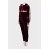 Tracksuit with golden stripes