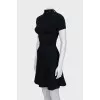 Fitted dress with gold buttons