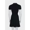 Fitted dress with gold buttons