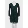 Straight cut dress with lace