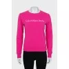 Sweatshirt with branded inscription
