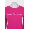Sweatshirt with branded inscription