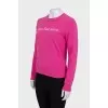 Sweatshirt with branded inscription