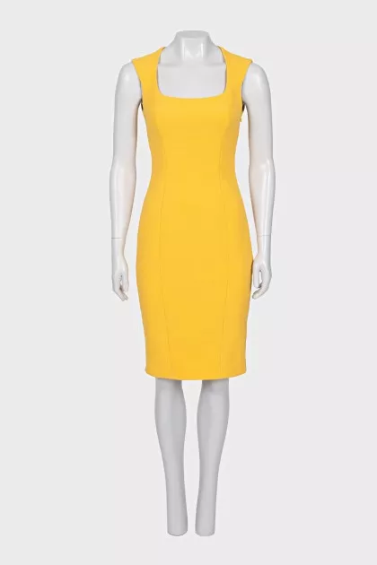 Fitted dress with side zip