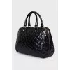 Set of two patent leather bags