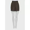 Brown high waist shorts