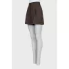 Brown high waist shorts