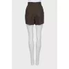 Brown high waist shorts