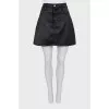 Black mini skirt with pockets