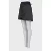 Black mini skirt with pockets