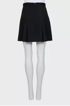 Wool skirt with gold decor