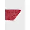 Wide red leather belt