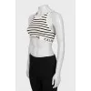 Black striped top