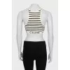 Black striped top