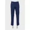 Men's trousers with embroidered monogram