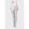 Printed shorts with relief trim