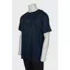 Men's blue t-shirt with brand logo