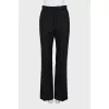 Straight trousers in black
