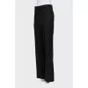 Straight trousers in black