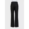 Straight trousers in black