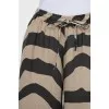 Striped linen trousers