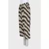 Striped linen trousers