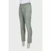 Men's trousers with drawstrings