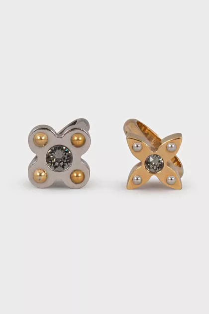 Set of rings in silver and gold color