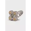 Set of rings in silver and gold color