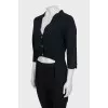 Black V-neck cardigan