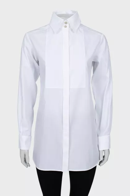 White shirt with cufflinks