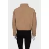 Jacket with zip and brand logo