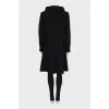 Wool coat with branded buttons
