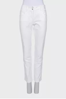 Low rise straight leg jeans