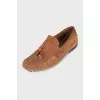 Men's Brown Suede Loafers